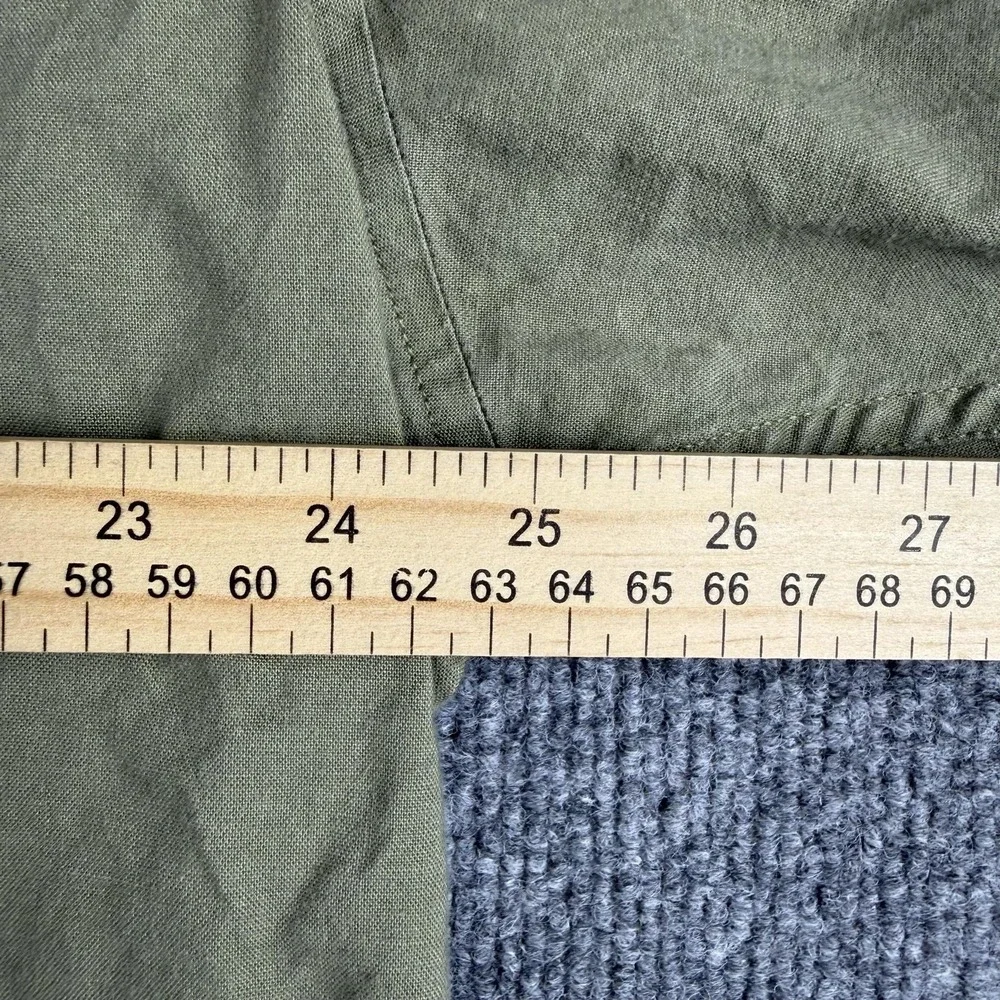 VTG Timberland Shirt Mens Large Green Long Sleeve Button Down Weathergear Cotton